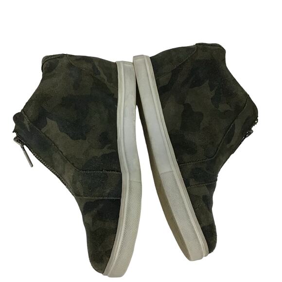 Blondo Glenda Waterproof Camo Hidden Wedge Sneaker Shoe Zip Close 7.5 7 1/2 - Picture 5 of 10